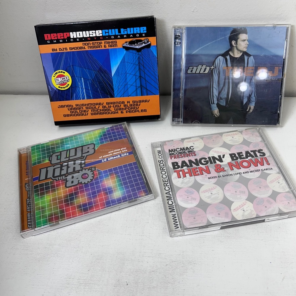 4Various Dance Music CD Collection Deep House Club Mix 80s Bangin Beats Then Now